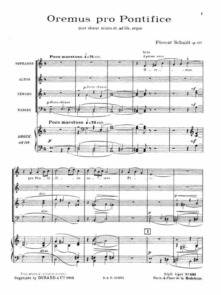 Vocal Organ Score | PDF