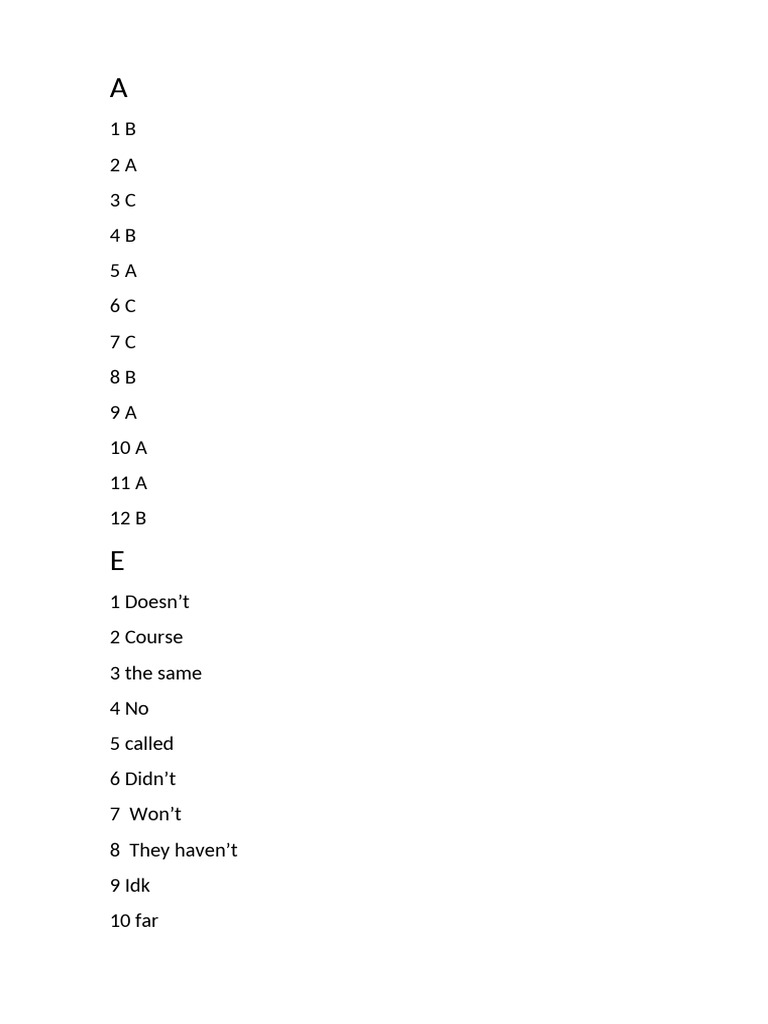 English Grammar Question Examples | PDF