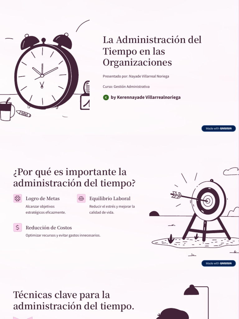 La Administracion Del Tiempo en Las Organizaciones | PDF