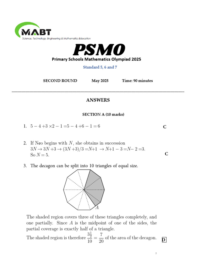 PSMO 2025 Second Round Solutions | PDF | Area | Elementary Geometry