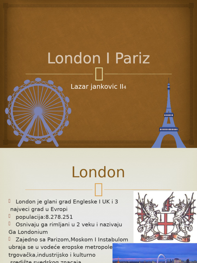 London I Pariz - PPTX A | PDF