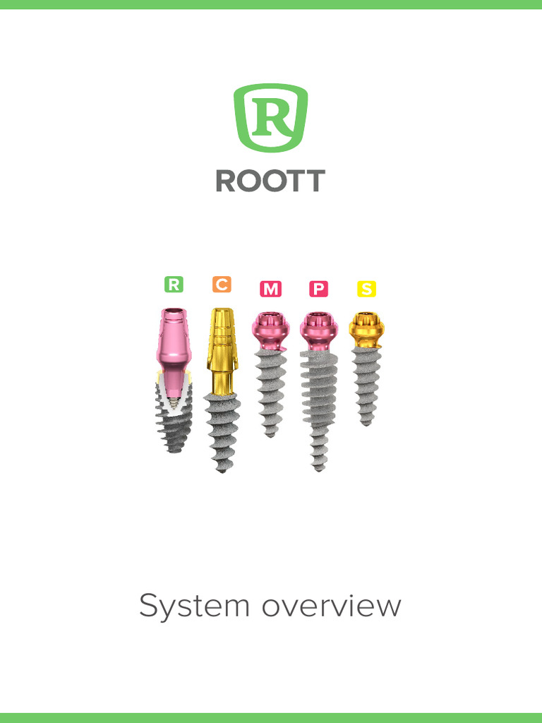 ROOTT System 2023.6 Web-Uk | PDF | Dental Implant | Dentistry Branches