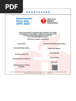 Heartsaver Roster | PDF | First Aid | Cardiopulmonary Resuscitation