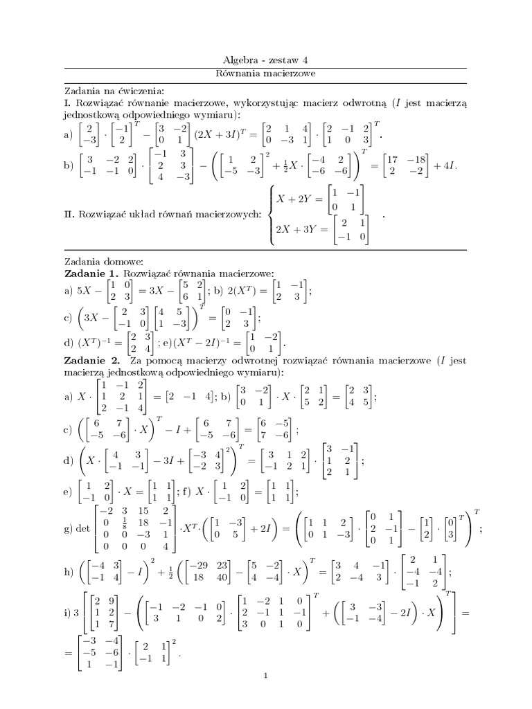 Algebra 4 | PDF