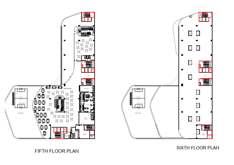 Fifth and Sixth Floor Plans Overview | PDF | Room