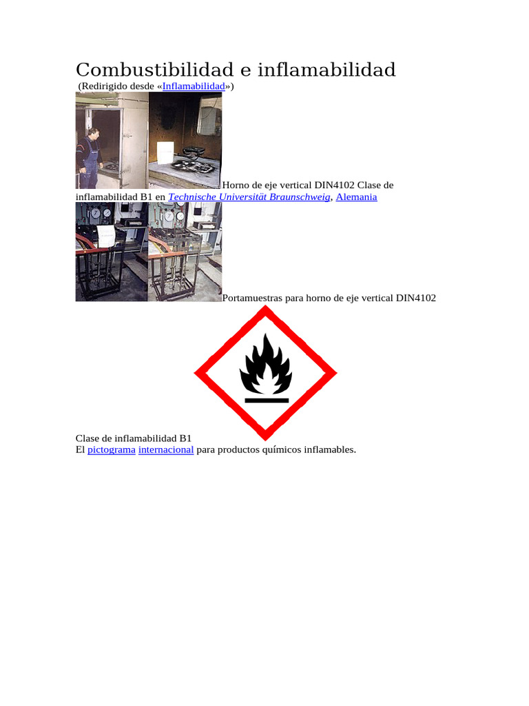 Diferencias entre inflamable y combustible | PDF | Materiales | Química