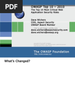 OWASP Top 10 - 2010 Presentation