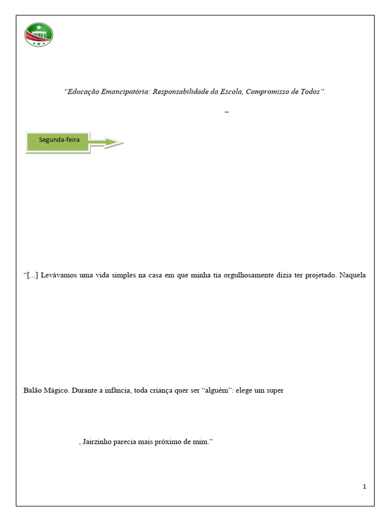 Projeto de Vida: Autobiografia 8º Ano | PDF | Tempo | Vida