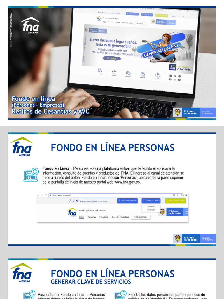 Acceso y Solicitud de Clave Fondo en Línea | PDF | Informática