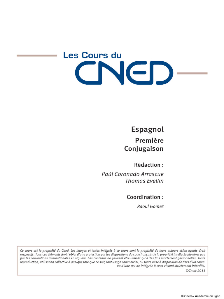 Conjugaison des verbes espagnols | PDF | Verbe | Langue espagnole