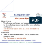 1 Minute Earthquake Workplace Safety Tips