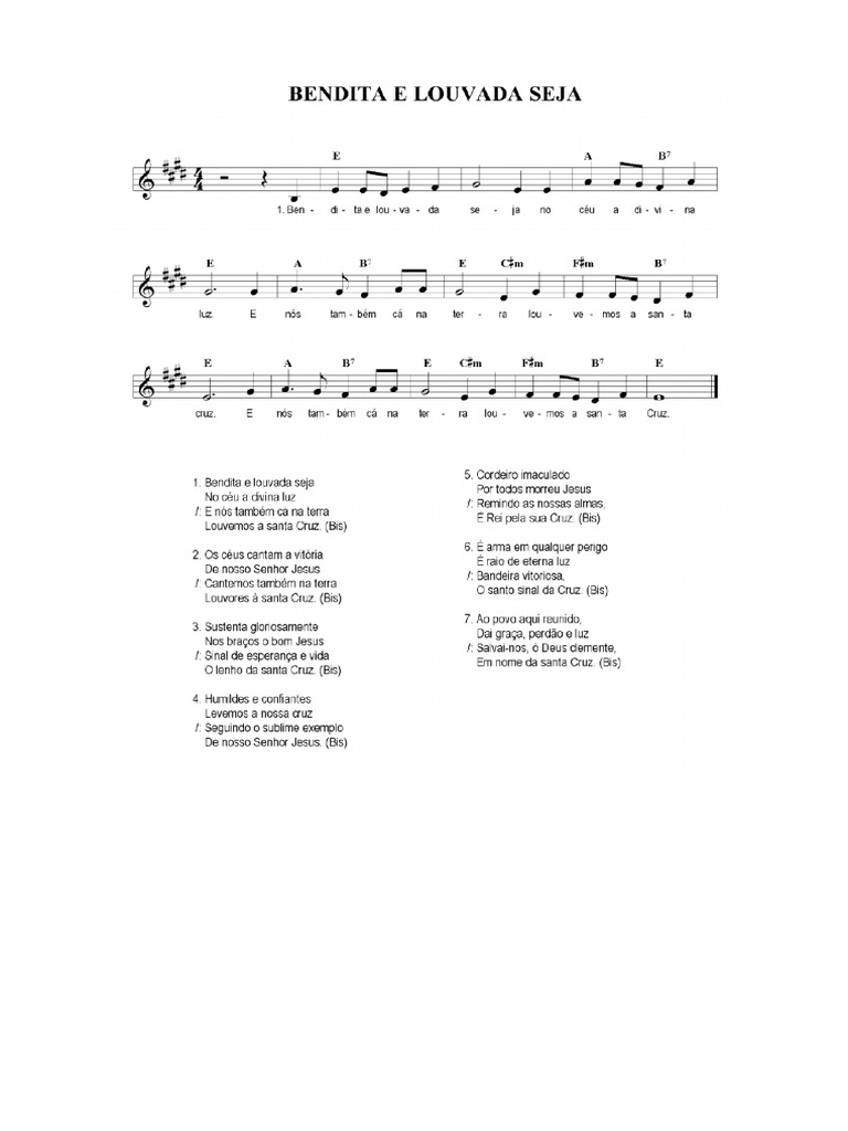 5 Adoracao - Bendita e Louvada Seja | PDF