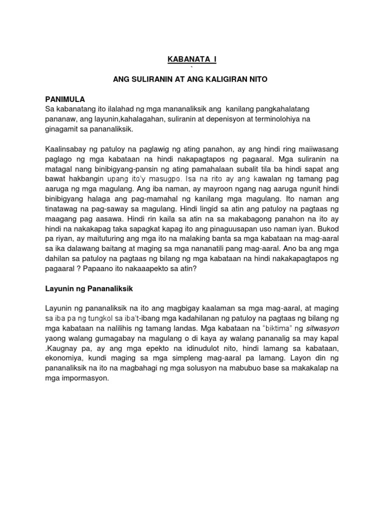 Maagang pagbubuntis ng mga kabataan thesis image