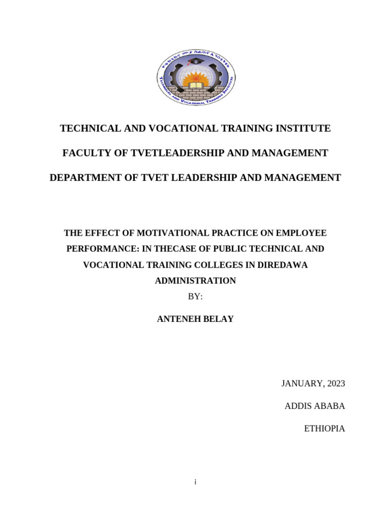 Impact of Motivation on Employee Performance | PDF | Motivation ...
