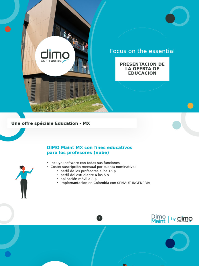 DIMO Maint - Présentation Offre Éducation - ES | PDF