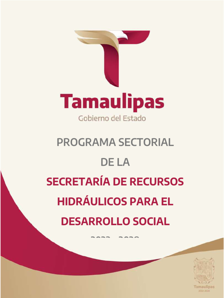 Programa Sectorial SRHDR 2023 | PDF | Agua | Administración Pública