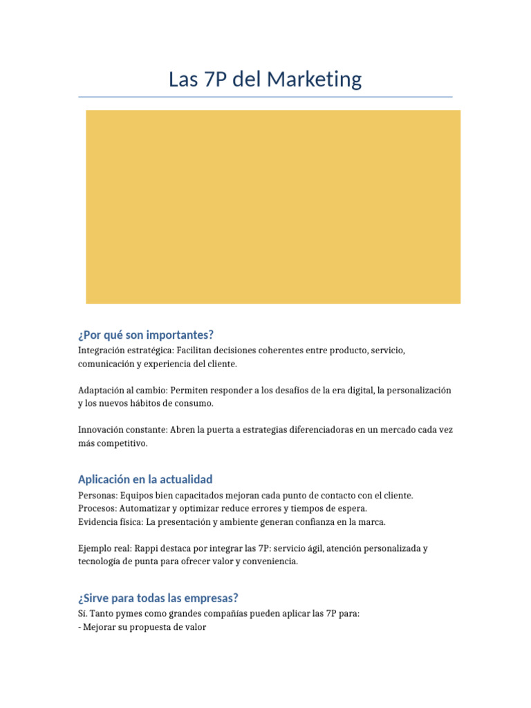Las 7P Del Marketing | PDF