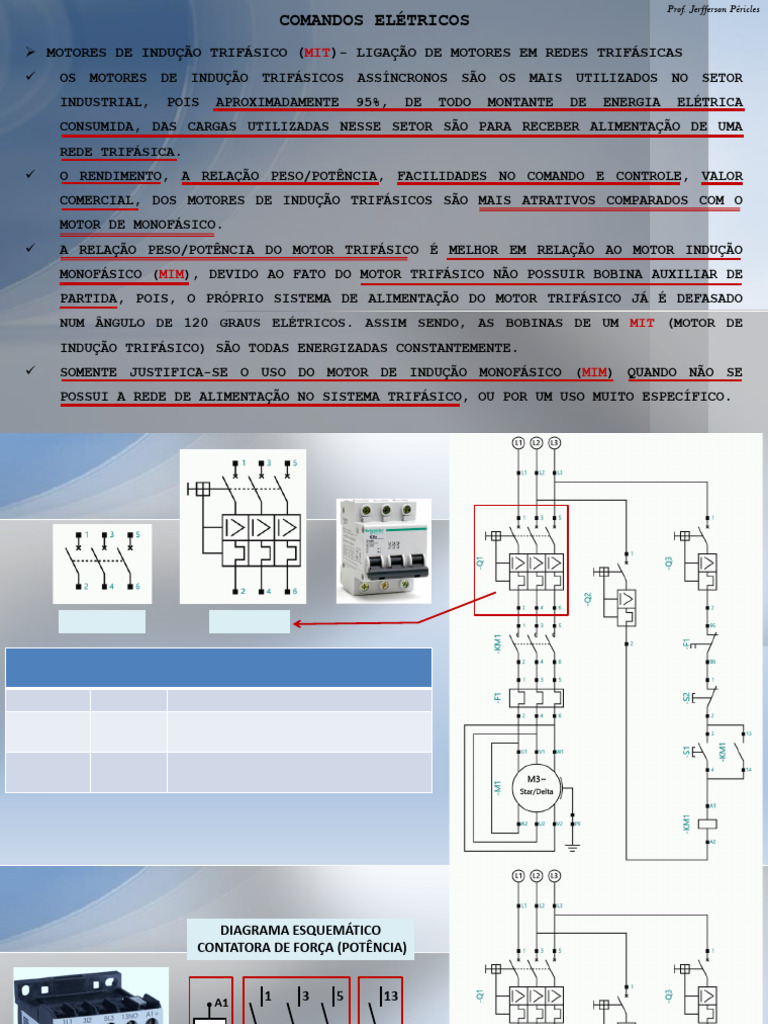 Comandos Elétricos Parte 01 V01 | PDF | Motor elétrico | Transformador