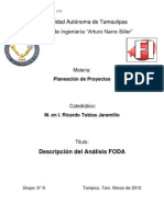 Analisis FODA - Camacho Turrubiates Roberto R.
