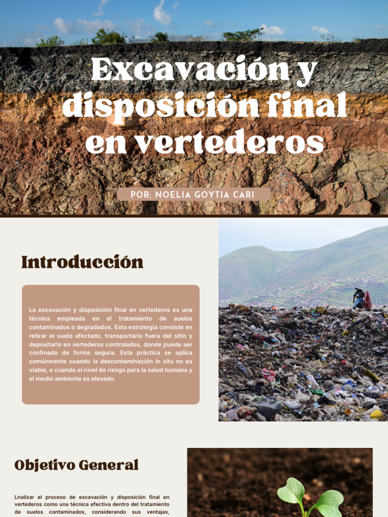 Excavación y Vertederos: Tratamiento de Suelos | PDF | Vertedero ...
