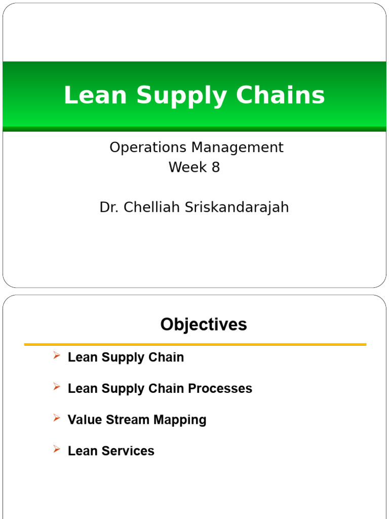 Lean Supply Chain Strategies | PDF | Six Sigma | Lean Manufacturing