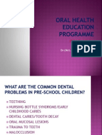 Child Oral Health: Dr. (MRS.) Machila Perera