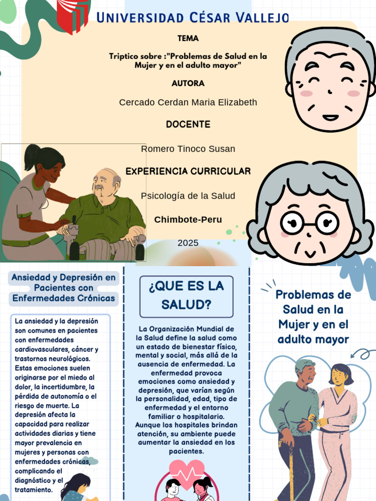 Salud en Mujeres y Adultos Mayores | PDF | Trastorno depresivo mayor ...