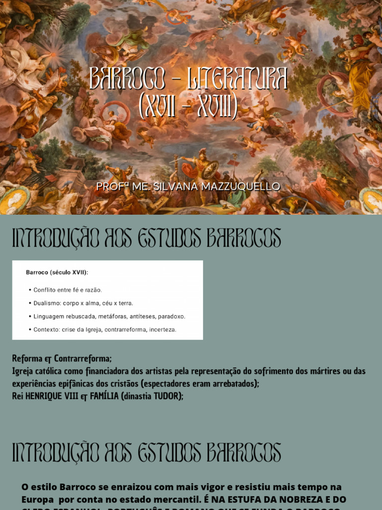 Barroco na Literatura Brasileira | PDF | Barroco