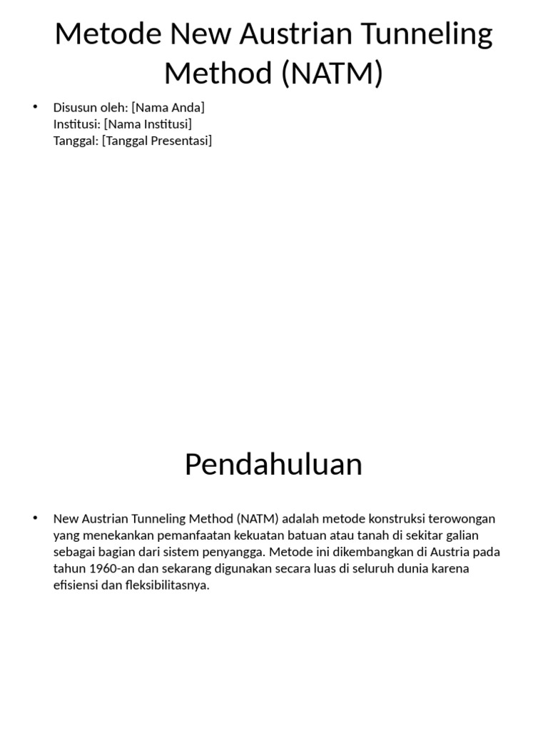 NATM Detail Presentation | PDF