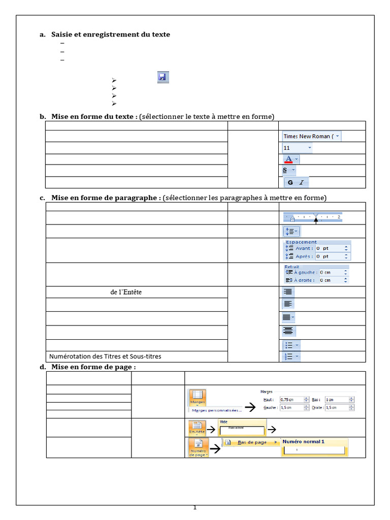 Guide de mise en forme dans Word | PDF | Microsoft Word | Informatique