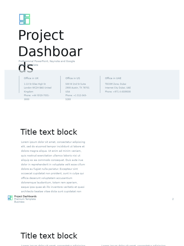 16-9 Project Dashboards Animation | PDF
