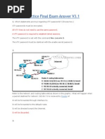 CCNA 2 Practice Final Exam