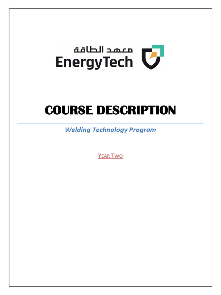 Welding Technology Program Overview | PDF | Welding | Construction