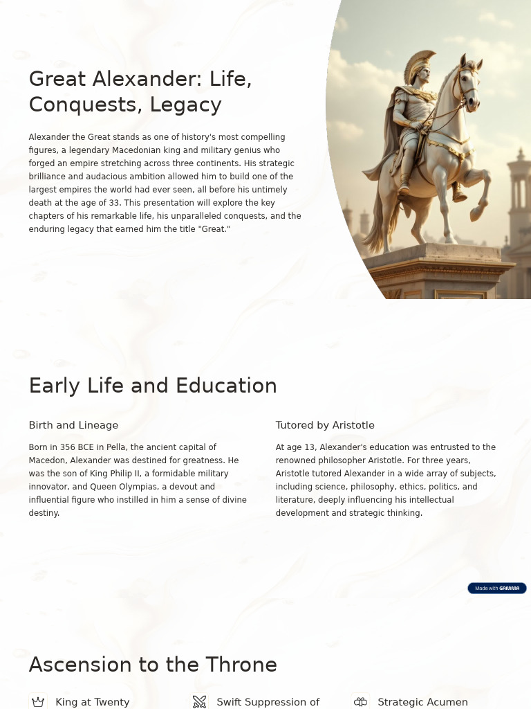 Alexander the Great: Conquests & Legacy | PDF | Alexander The Great ...