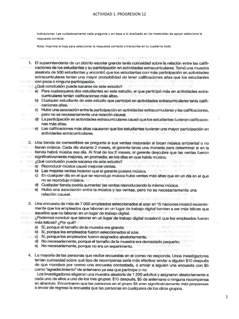 Act 1-Progresión 12 IMPRIMIR - 073746 | PDF