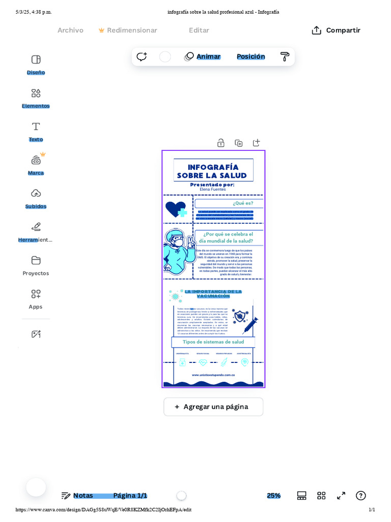 Infografía Sobre La Salud Profesional Azul - Infografía | PDF ...