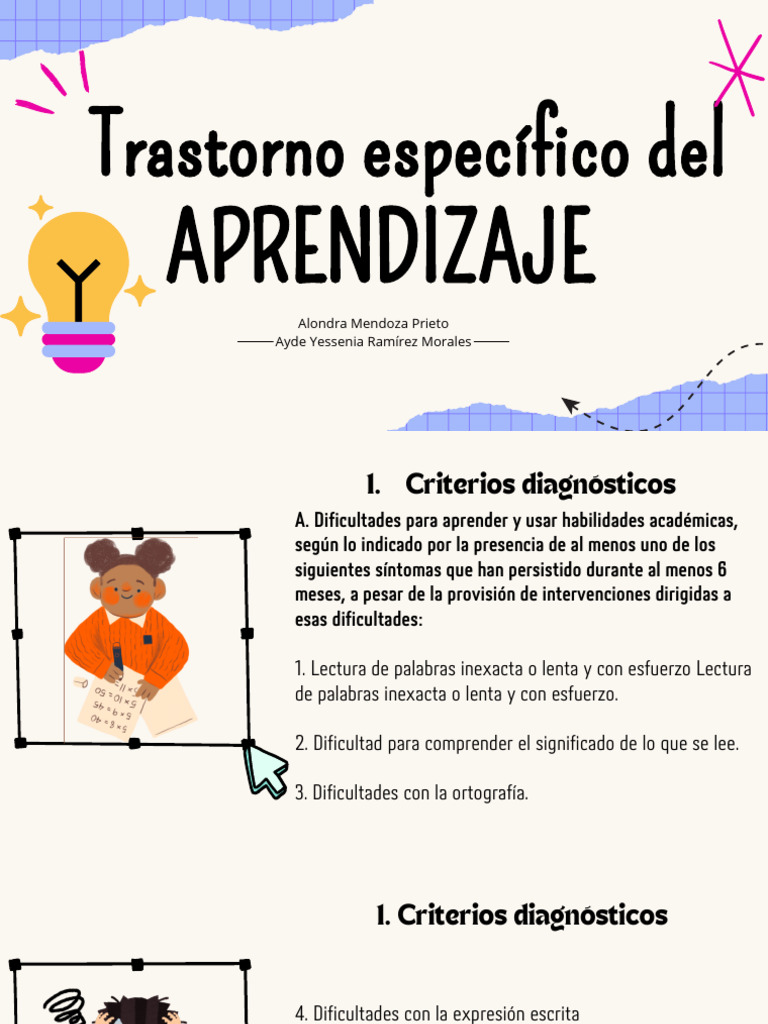 Trastornos Específicos del Aprendizaje | PDF | Desorden hiperactivo y ...