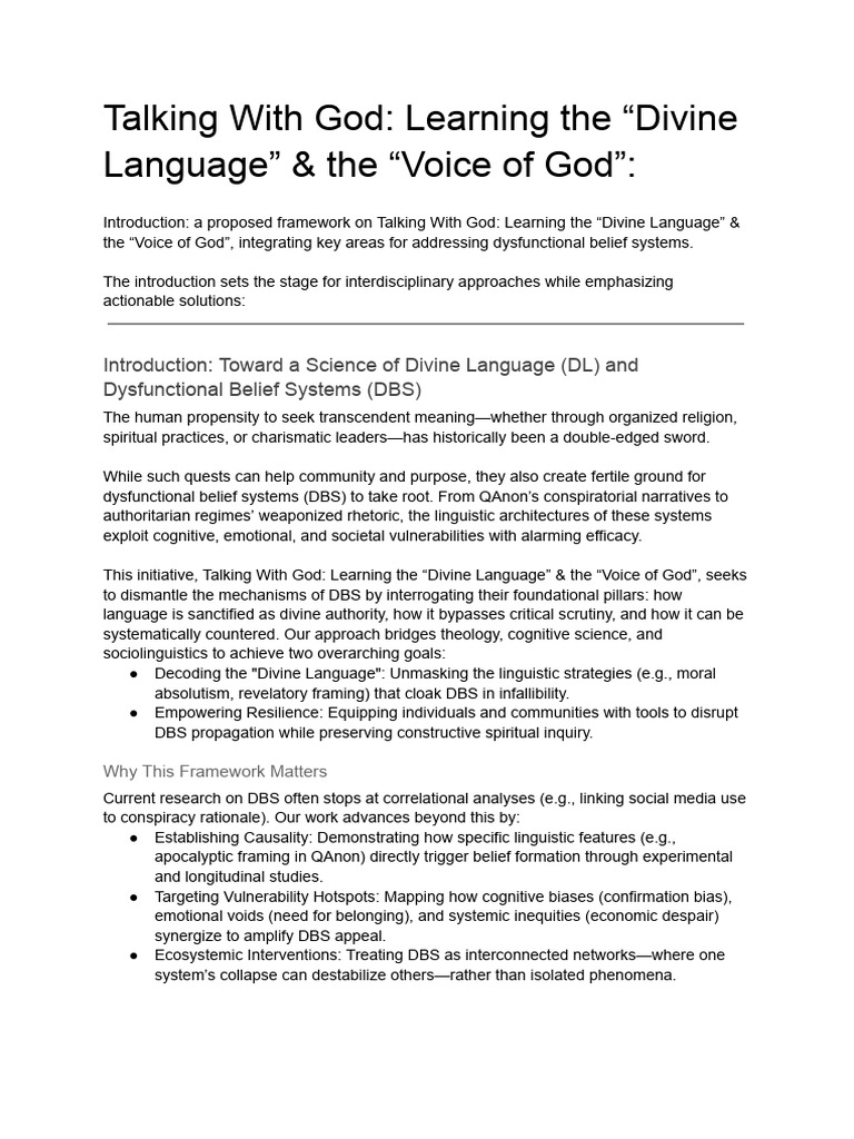 Talking With God - Learning The 