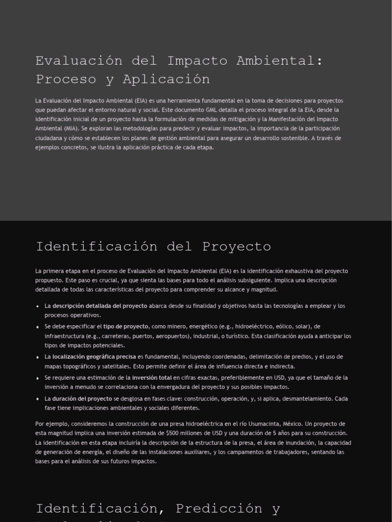 Proceso de Evaluación de Impacto Ambiental | PDF | Evaluación de ...