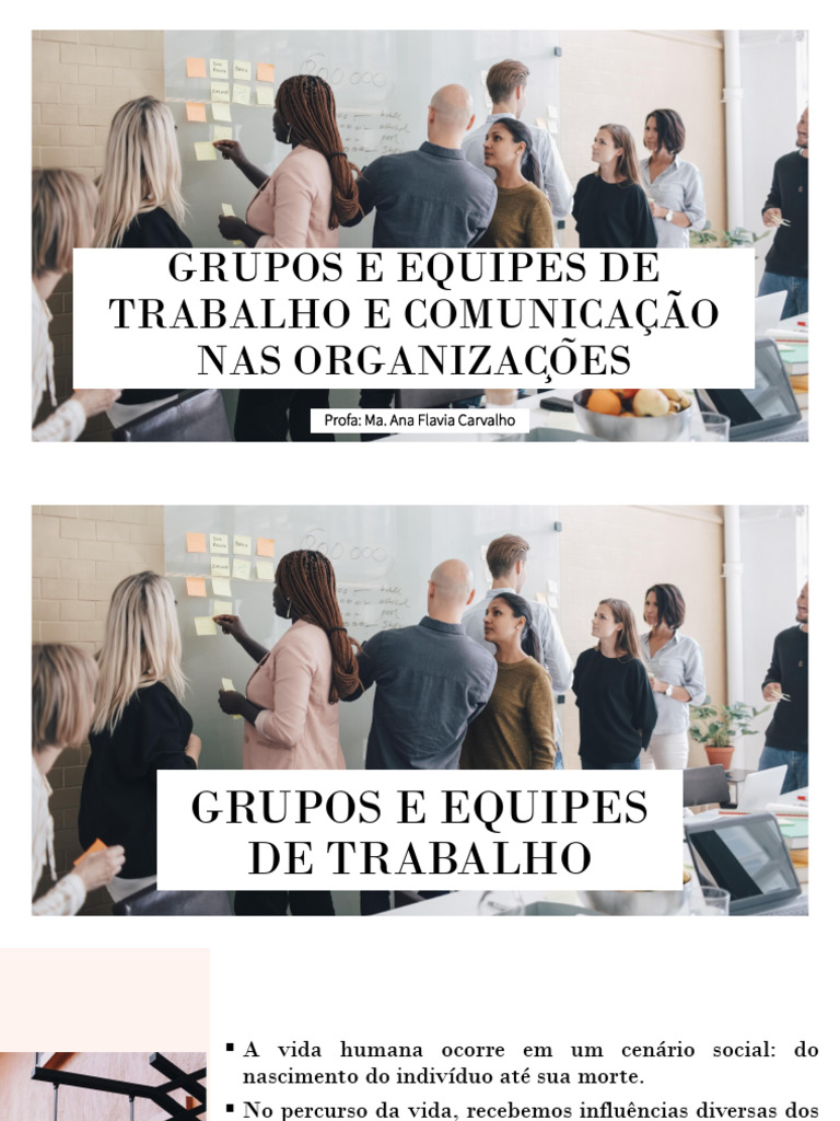 Grupos e Comunicação nas Organizações | PDF | Comunicação | Informação