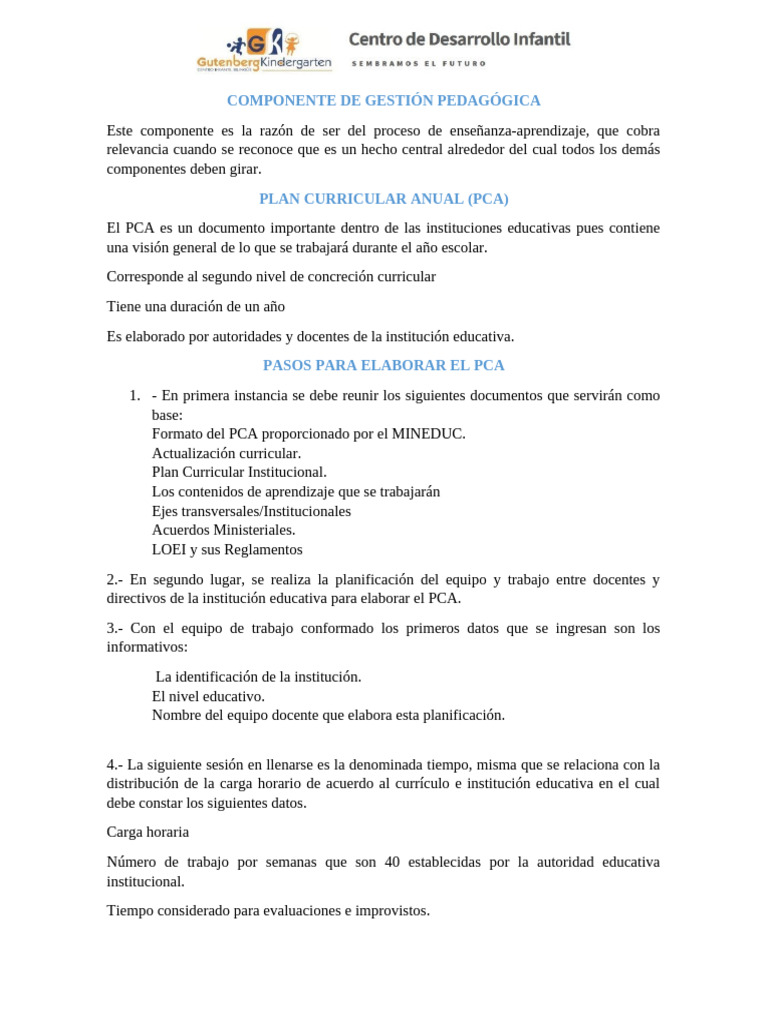 Guía para Elaborar un Plan Curricular Anual | PDF | Plan de estudios ...