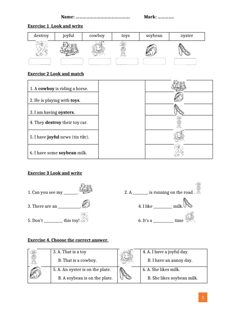 Fun English Exercises for Kids | PDF | Chess Theory | Chess