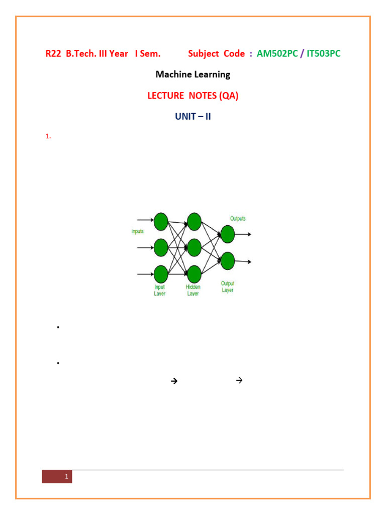 Multi-layer Perceptron Explained | PDF | Support Vector Machine ...