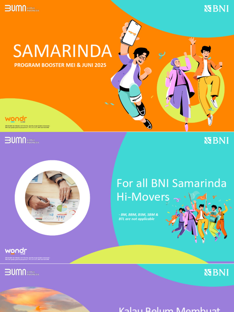 Program Booster BNI Samarinda 2025 | PDF