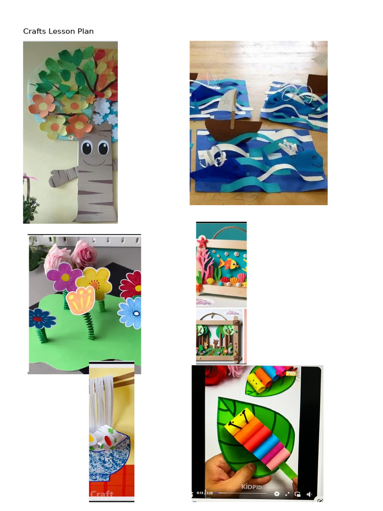 Crafts Lesson Plan For Summer Course | PDF