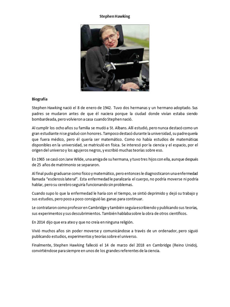Stephen Hawking | PDF