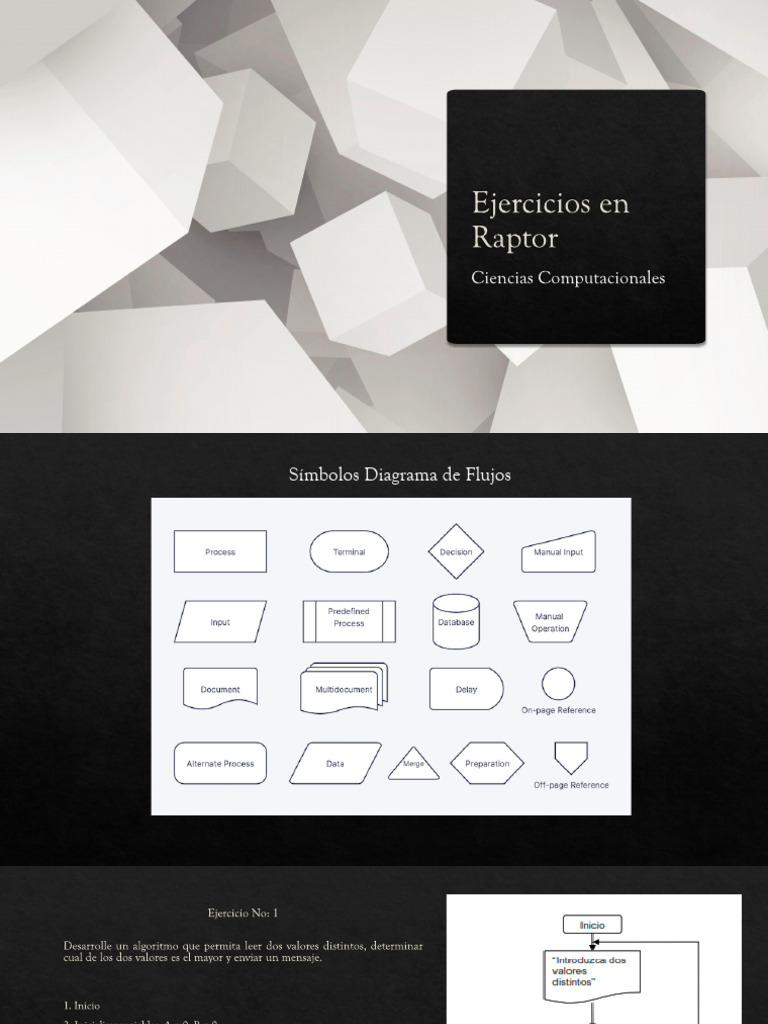 Ejercicios de Algoritmos en Raptor | PDF