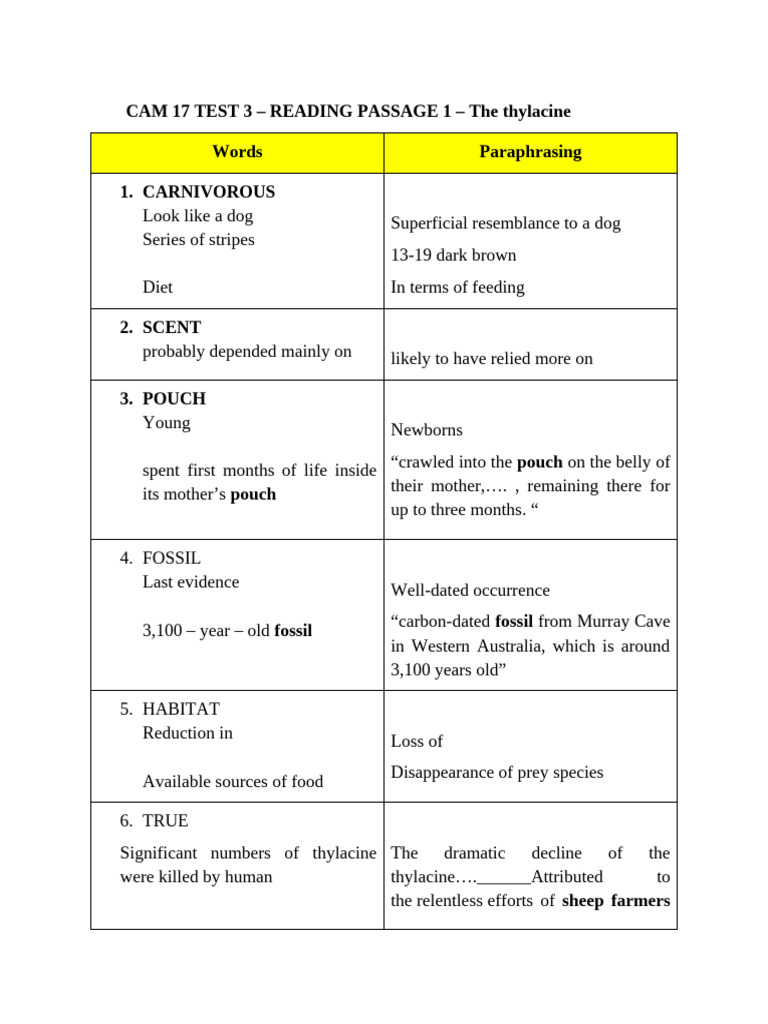 Cam 17 Test 3 | PDF | Zoology