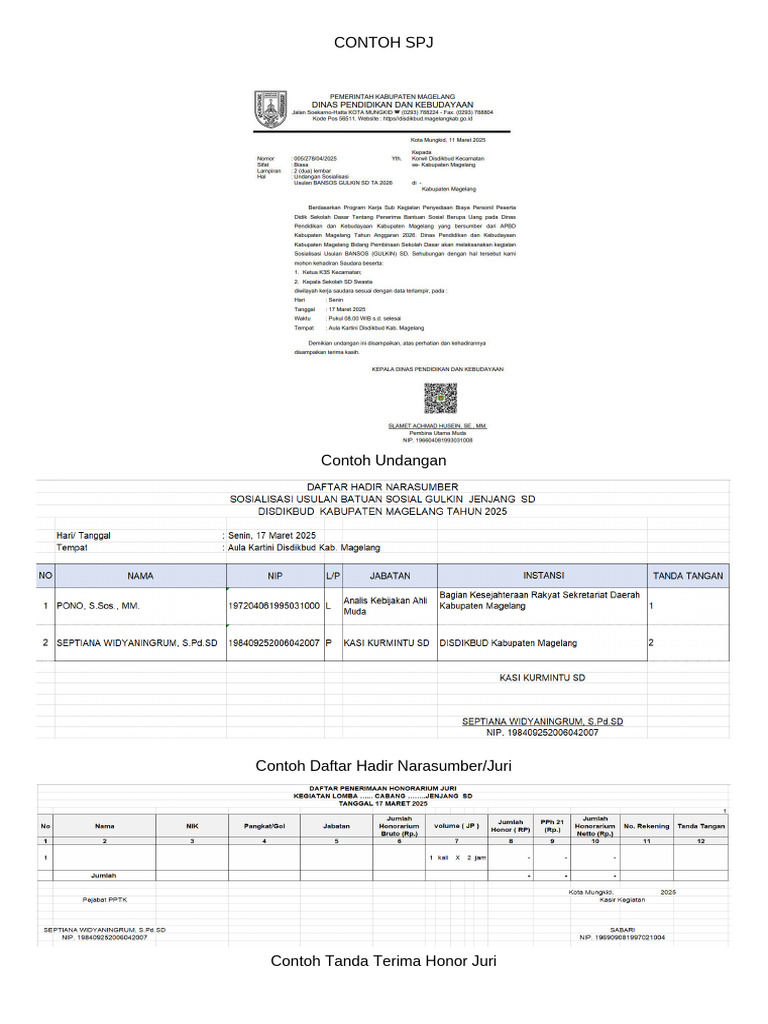 Contoh SPJ | PDF