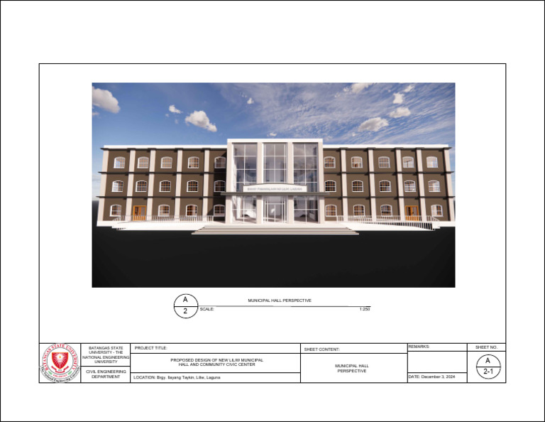 New Liliw Municipal Hall Design | PDF